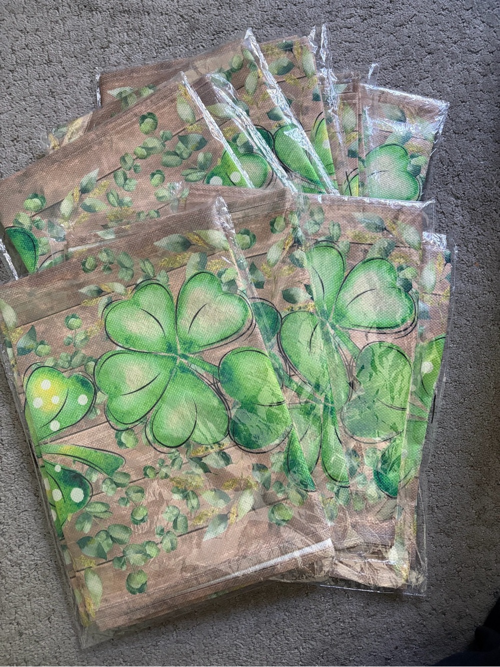 Brand New (10) Piece Lot Of St Patrick’s Day Runners 13x72